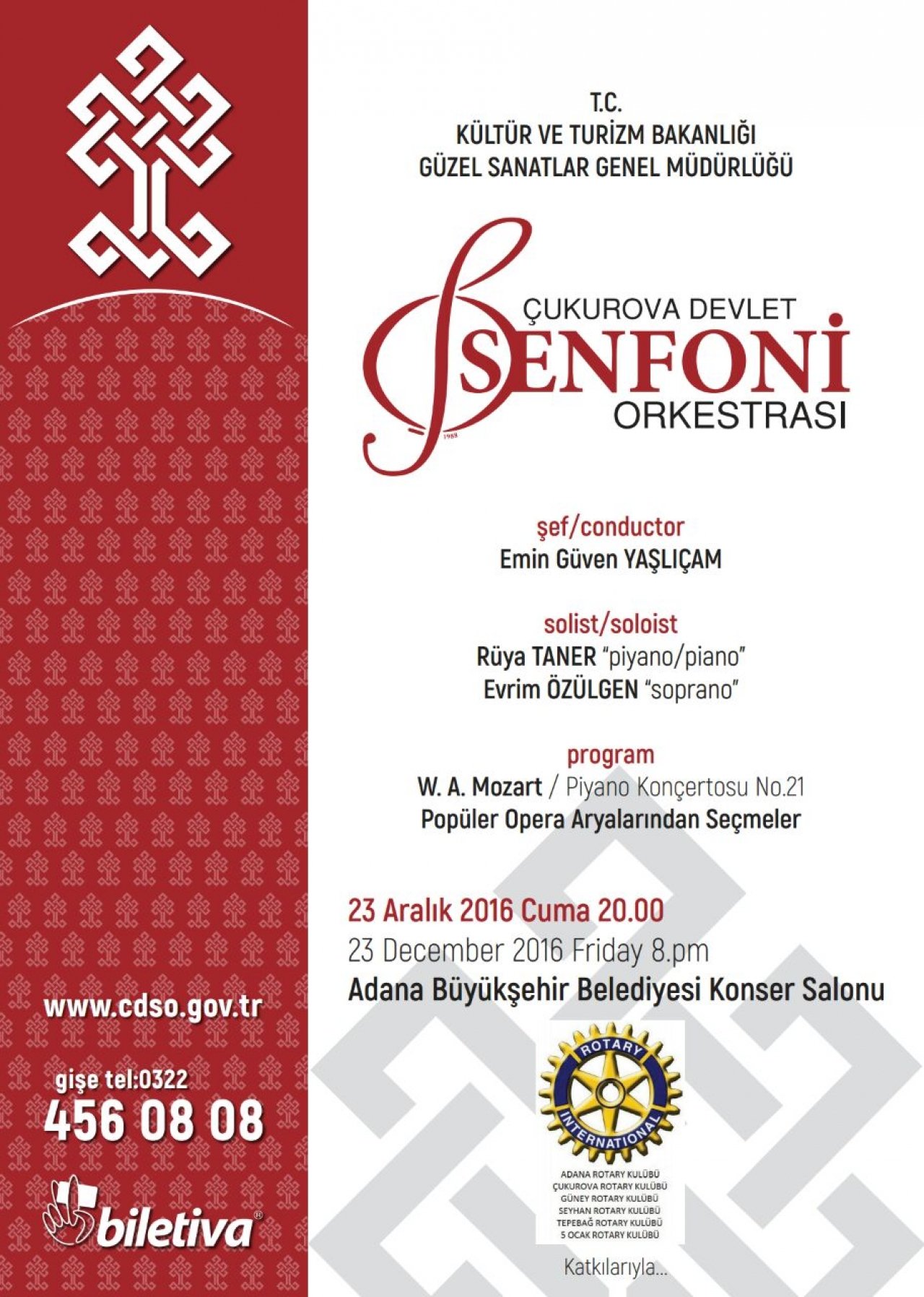 Çukurova Senfoni Orkestrası Yeni Yıl Konseri